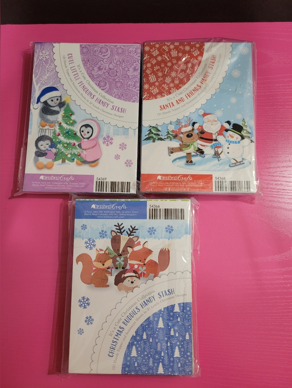 Kanban Crafts It's A Cute Christmas Collection Card Toppers Sentiment Set 3 588